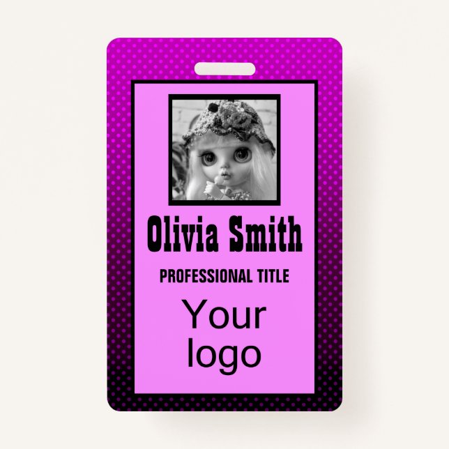 Created for you, stylish badge (Front)