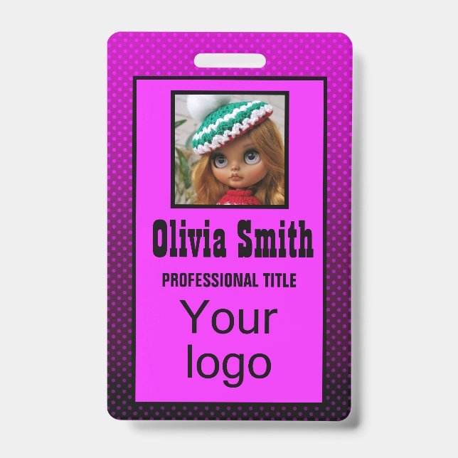 Created for you, stylish badge (Front)