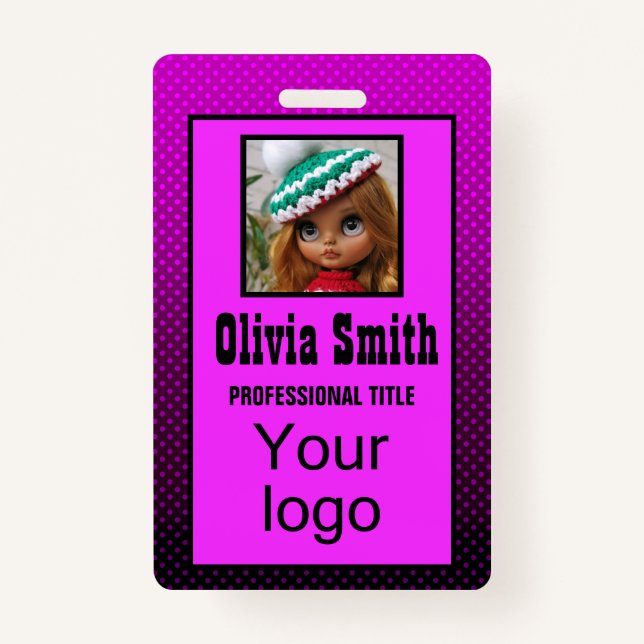 Created for you, stylish badge (Front)