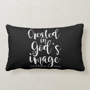 Created In God's Image 1962 60th Birthday Lumbar Pillow