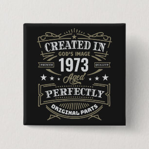 Created In God's Image Customized 2 Inch Square Button
