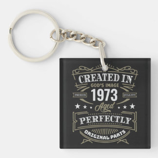 Created In God's Image Customized Keychain