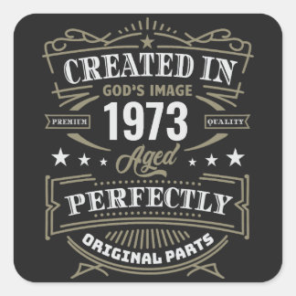 Created In God's Image Customized Square Sticker