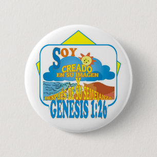 Created in His Image Esp 2 Inch Round Button