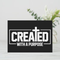 Created With A Purpose Christian Blessed Bible