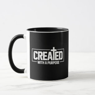 Created With A Purpose Christian Blessed Bible  Mug