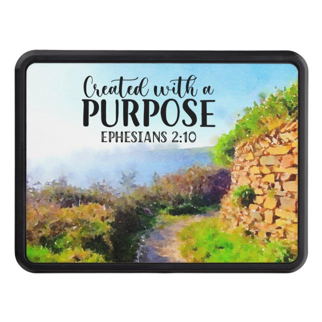 Created with a Purpose Ephesians Hitch Cover (Front)