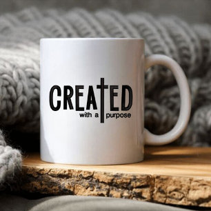 Created with a Purpose Mug-Cross Coffee Mug