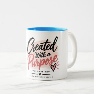 Created With a Purpose Two-Tone Coffee Mug
