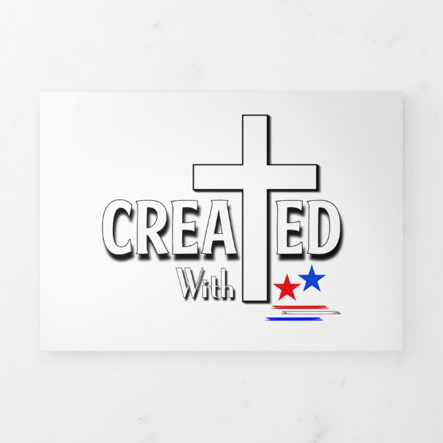 Created with the United States Happy 4th Of July Tri-Fold Invitation (Cover)