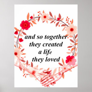 Creating a life together poster
