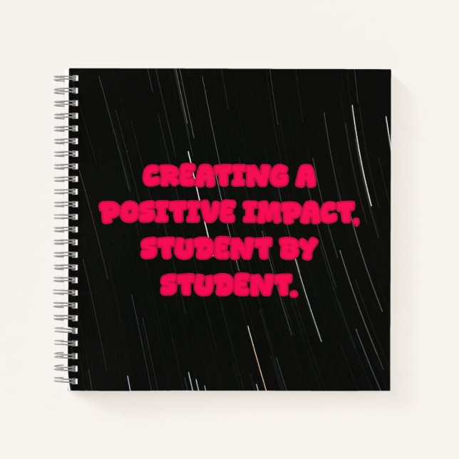 Creating A Positive Impact Student By Student Notebook (Front)
