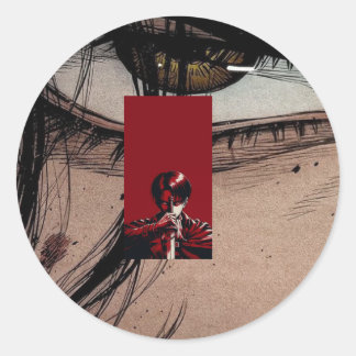 creating a sense of urgency and danger classic round sticker