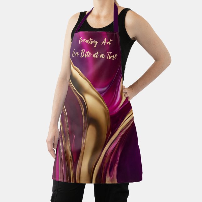 Creating Art One Bite at a Time- Abstract Apron (Insitu)