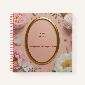 "Creating Magic, One Page at a Time" notebook 