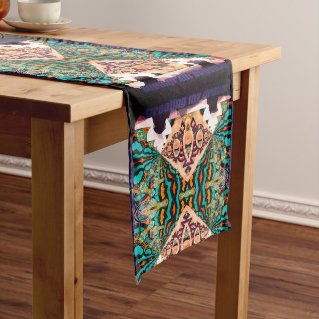 Creating my Dream Elagant Modern Pattern Short Table Runner (In Situ)