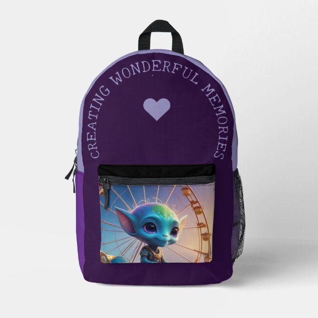 Creating Wonderful Memories  Printed Backpack (Front)
