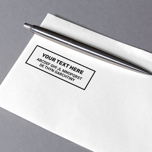 Creating your own words / text BLACK sign Self-inking Stamp (Creator Uploaded)