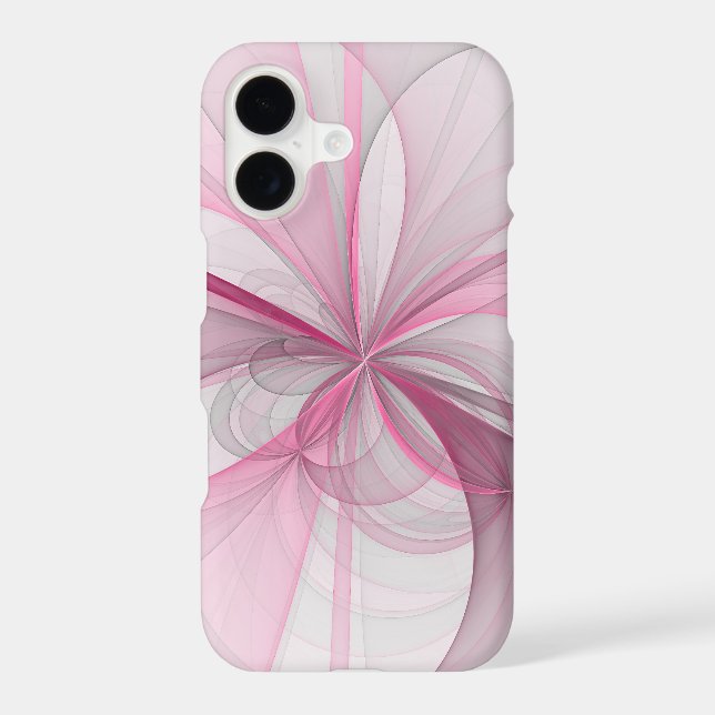 Création Abstraite Moderne Rose Gris Clair Design  (Verso)