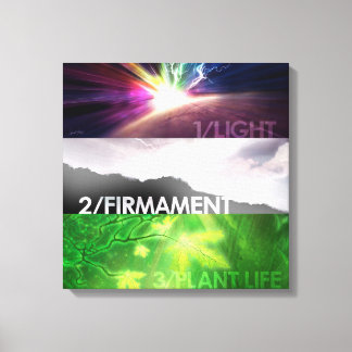 Creation Days 1-3 Canvas Print 18" x 18"
