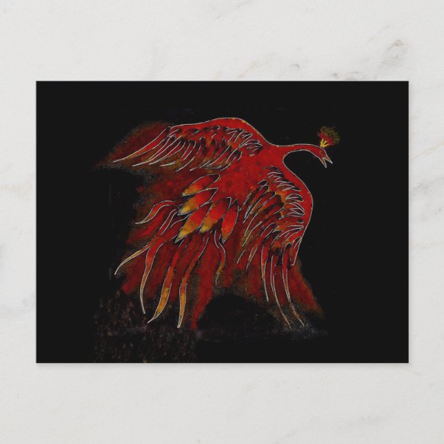 Création de carte postale incendie (Devant)