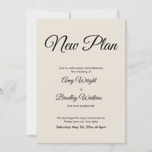 Création d'un nouveau plan Reporté Faire-part Mari