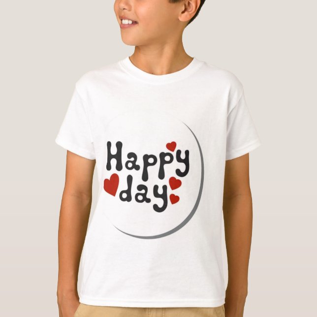 Création d'un T-shirt avec le titre "Happy Da (Devant)