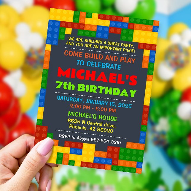 Création d'une invitation pour la fête d'anniversa (Créateur téléchargé)