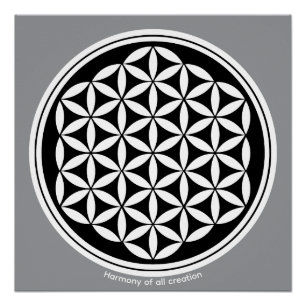 Creation Harmony – Sacred Geometry Symbol Poster