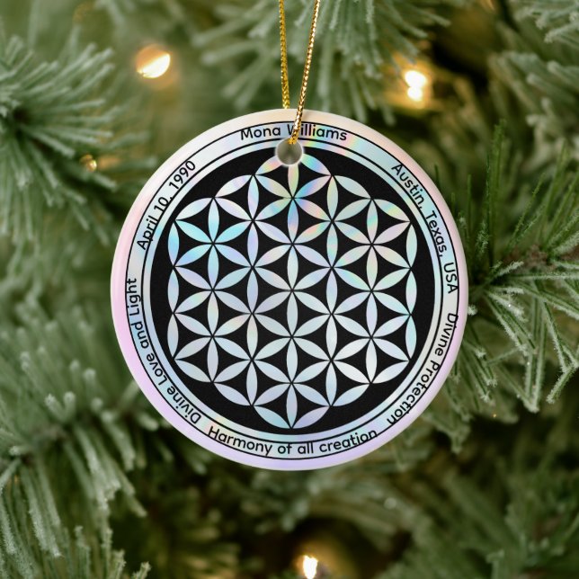 Creation Harmony Symbol  Ceramic Ornament (Tree)