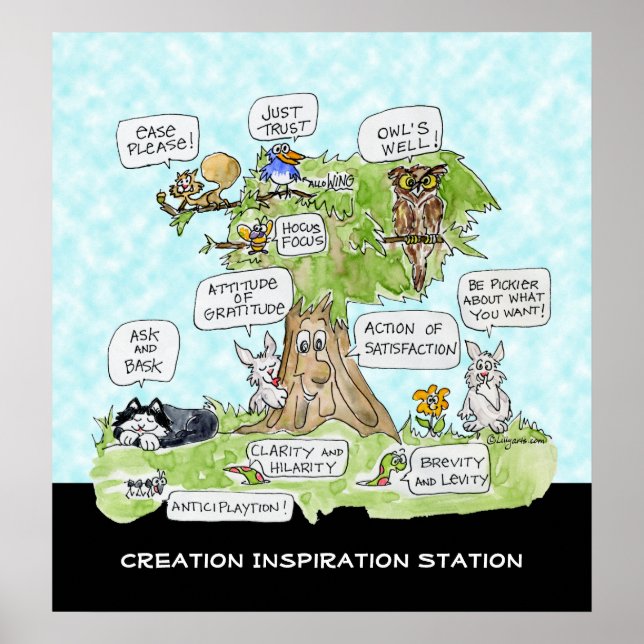 Création Inspiration Station Cute Poster (Devant)