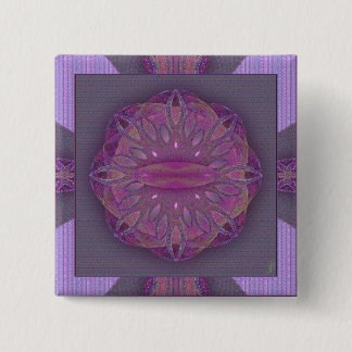 Creation Mandala 2 Inch Square Button