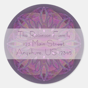 Creation Mandala Classic Round Sticker