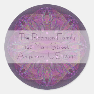 Creation Mandala Classic Round Sticker