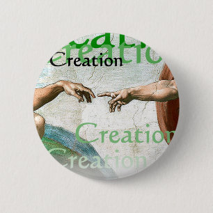 Creation of Adam 2 Inch Round Button