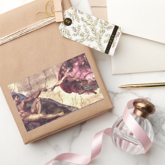Creation of Adam by Michelangelo Sticker (Gifting)