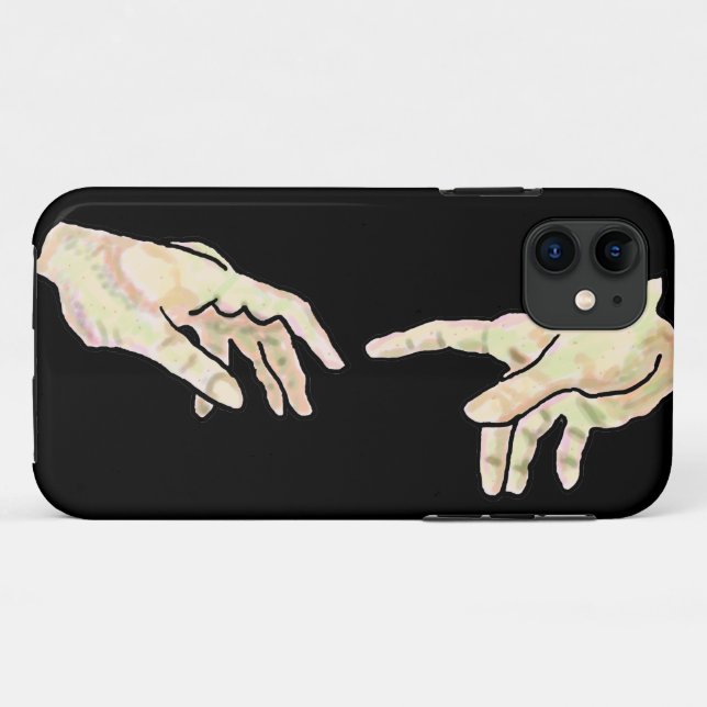 Creation of Adam Hands Case-Mate iPhone Case (Back (Horizontal))