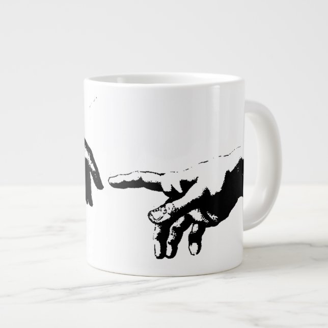 Creation of Adam Large Coffee Mug (Front Right)