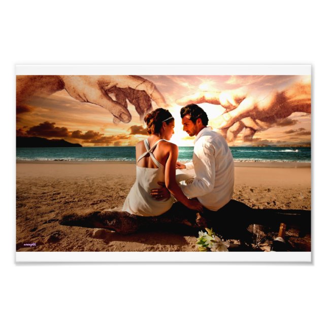 Creation of Adam-lovers Photo Print (Front)