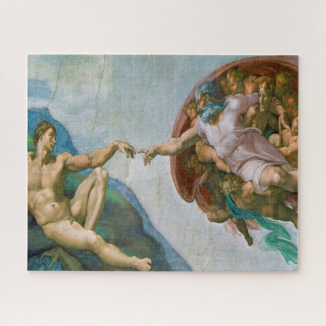 Creation of Adam - Michelangelo 1475 - 1564 Jigsaw Puzzle (Horizontal)