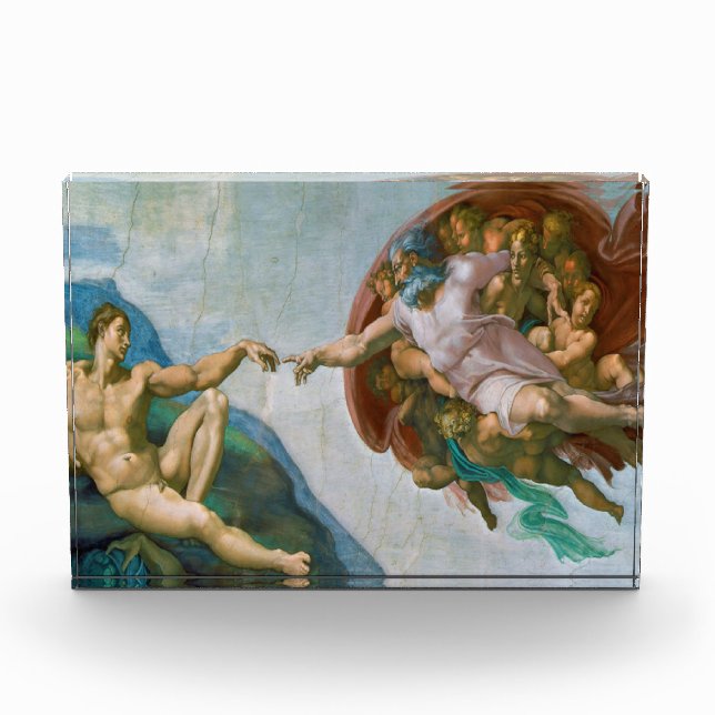 Creation of Adam - Michelangelo 1475 - 1564 Photo Block (Front)