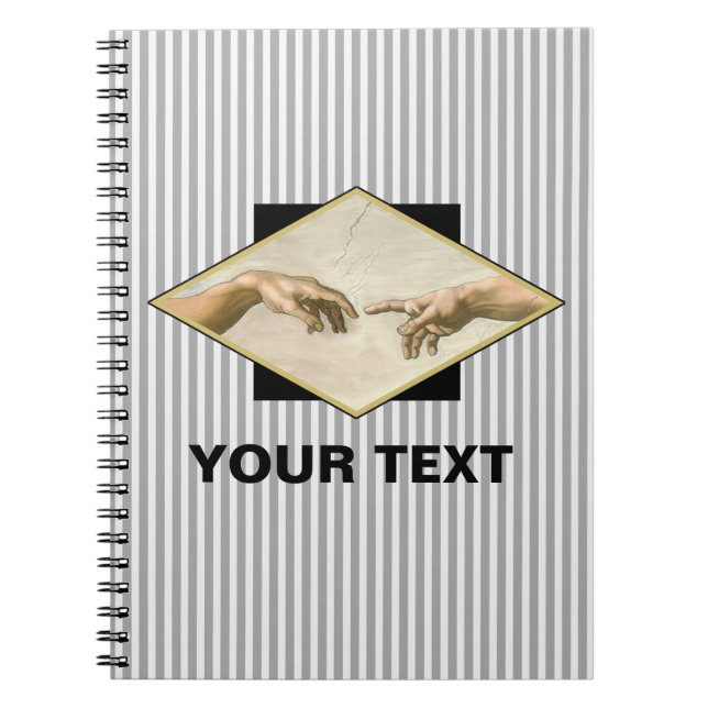 Creation of Adam Stripes Personalized Notebook (Front)