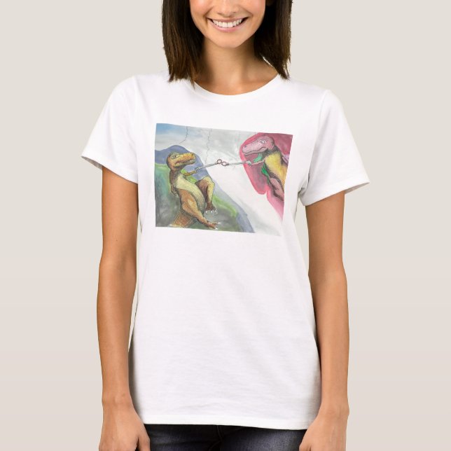"Creation of T-Rex" T-Shirt (Front)