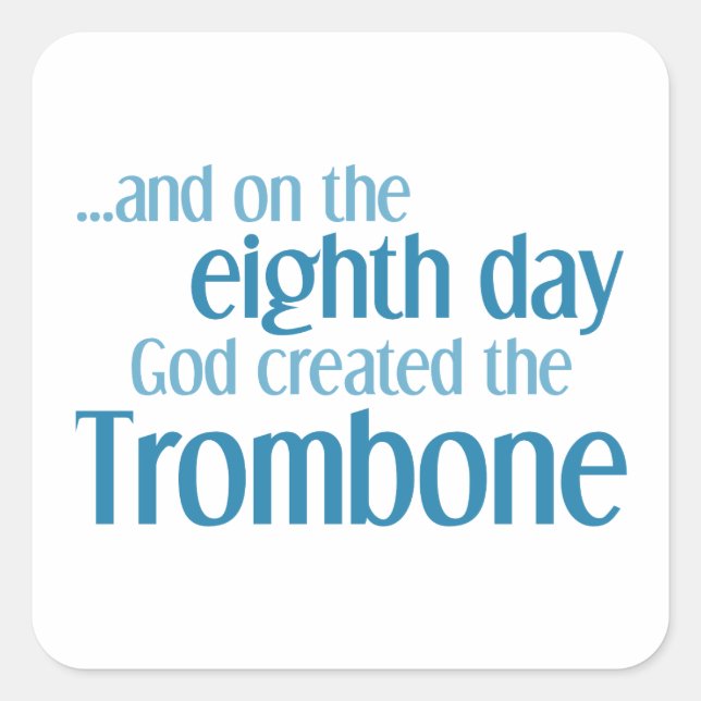 Creation of the Trombone Square Sticker (Front)