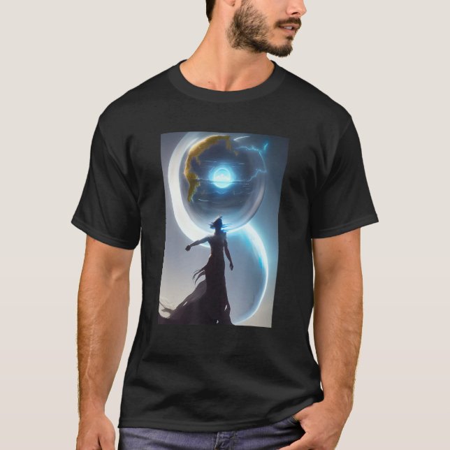 Creation Of The World Fantasy Celestial Space T-Shirt (Front)