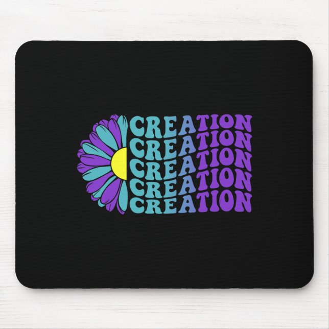 Creation Prevention Awareness Suower Mouse Pad (Front)
