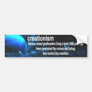 creationism bumper sticker