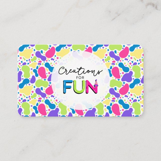 Creations for FUN_A Business Card (Front)