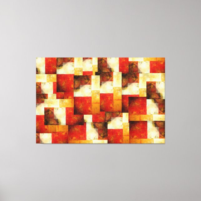 Creative Abstract Art Wrapped Canvas (Front)