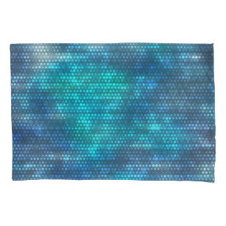 Creative abstract blue background design. pillowcase